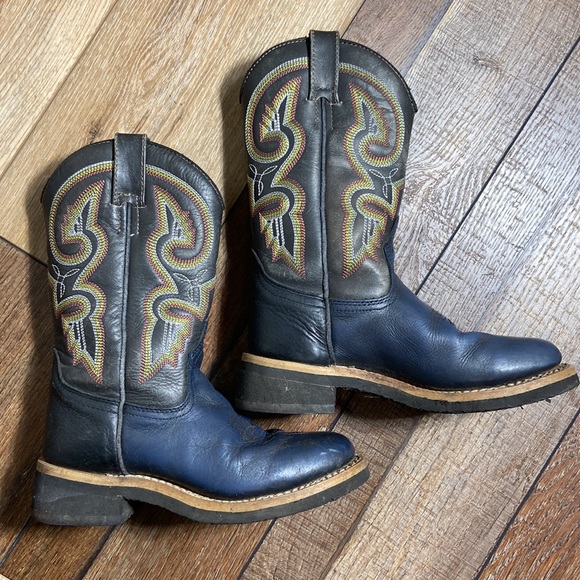 Masterson Boot Co. Navy and Black Cowboy Boots Size 6.5 - Picture 3 of 12